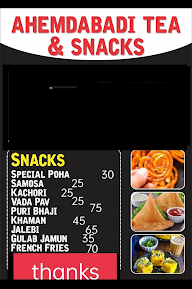 Pavar Snacks & Tea Stall menu 1