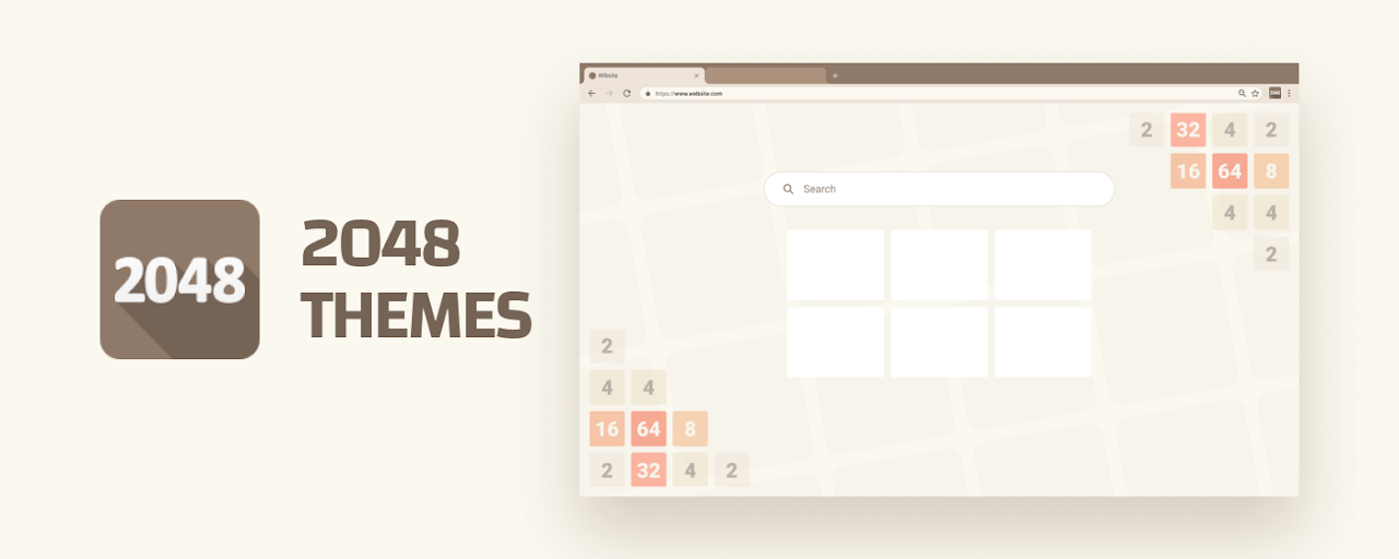 2048 Newtab Theme Preview image 2