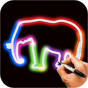 Learn To Draw Glow Animal  Icon