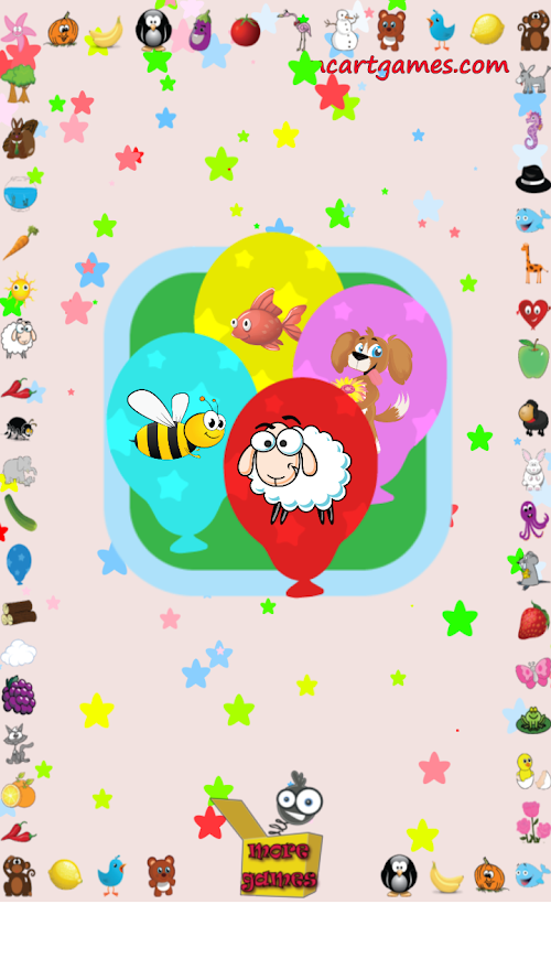 Android application Animal Balloons For Kids screenshort