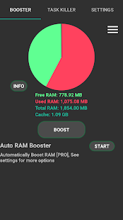 RAM Booster eXtreme Speed ​​Pro Screenshot