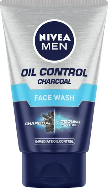 Nivea Men Oil Control Face Wash With Charcoal & Cooling Mint - 100 ml