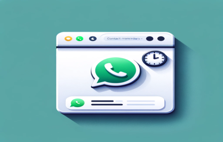 Contact Reminders for WhatsApp Web small promo image