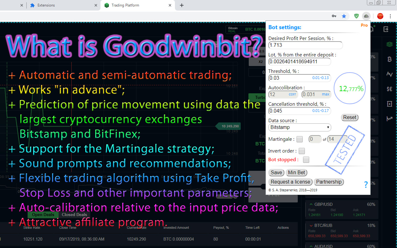 Trading Bot GoodwinBit Preview image 3