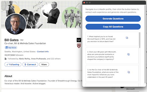 LinkedIn Questions Generator