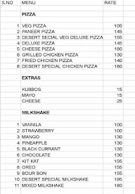 Desert Shawarma menu 2