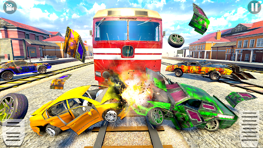 Screenshot Train Car Crash Derby Game 3D