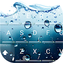 تنزيل 3D Blue Water Screen Droplets Keyboard Th التثبيت أحدث APK تنزيل