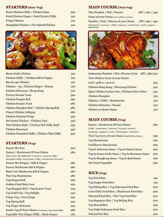 Trsna menu 