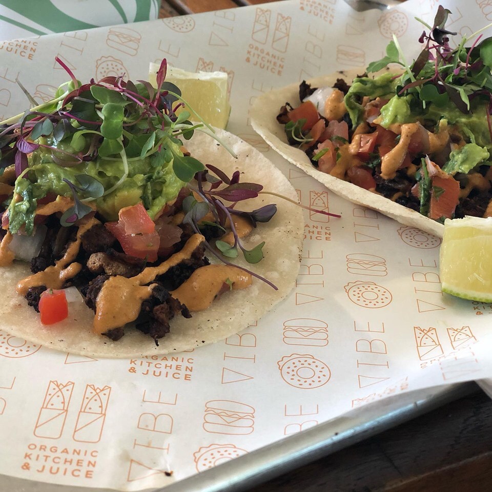 Gluten-Free Tacos at Vibe Organic Kitchen & Juice