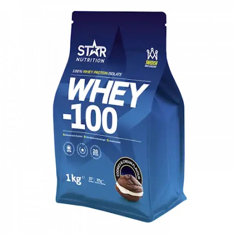 Star Nutrition Whey-100 1kg - Cookies & Cream