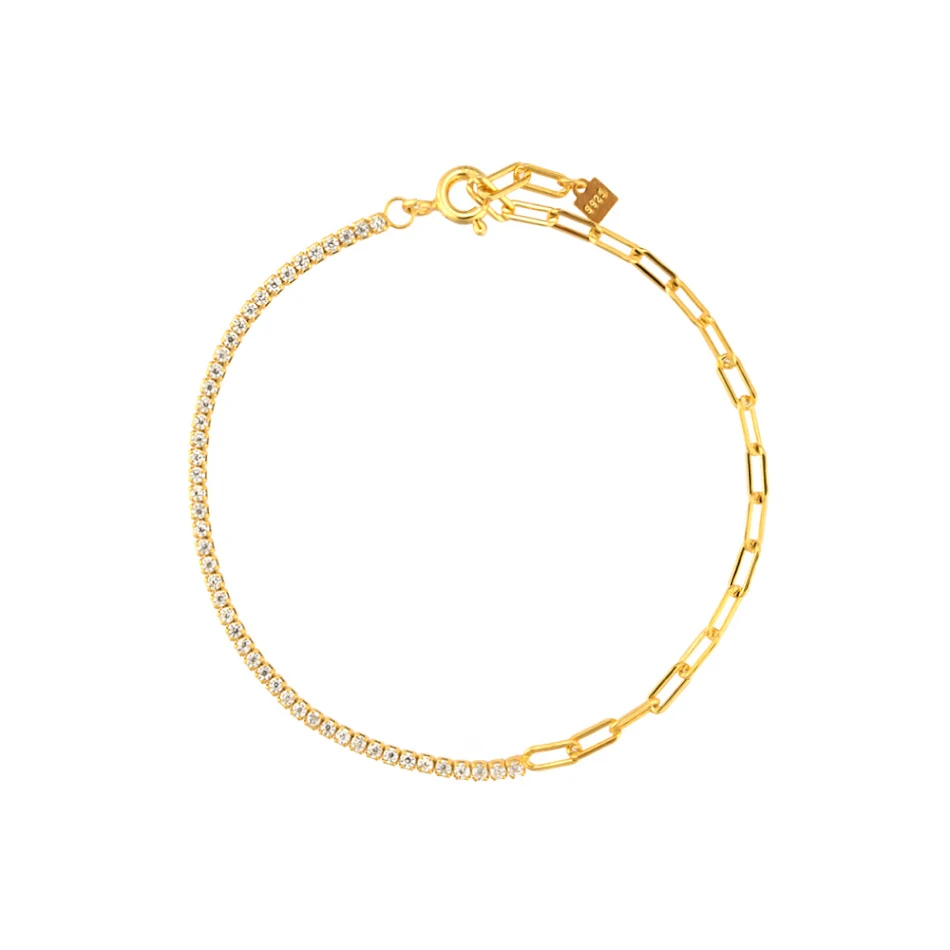 Temperamentele damesarmband van sterling zilver met ingelegde halfedelstenen in meerdere kleuren, stijlvol en opvallend.