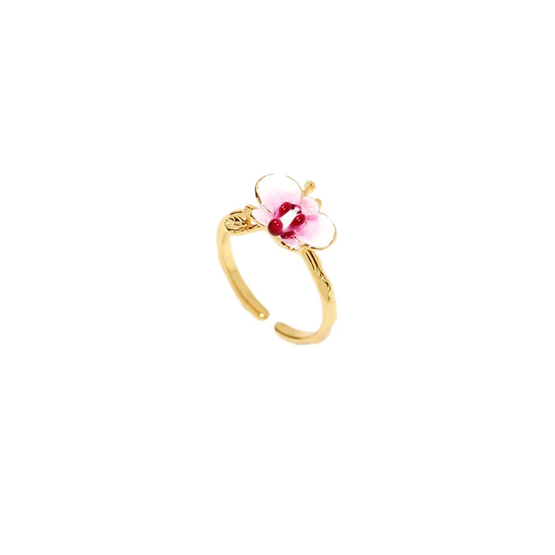 Phalaenopsis Ring Personality Ring Online Influencer Fashion Decoration. Enhance your style with this unique and fashion