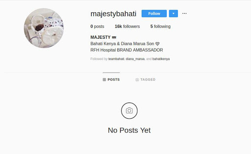 Majesty IG account