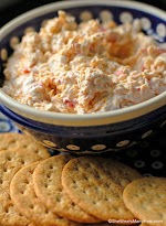 Pimento Cheese Recipe was pinched from <a href="http://shewearsmanyhats.com/pimento-cheese-dip/" target="_blank">shewearsmanyhats.com.</a>