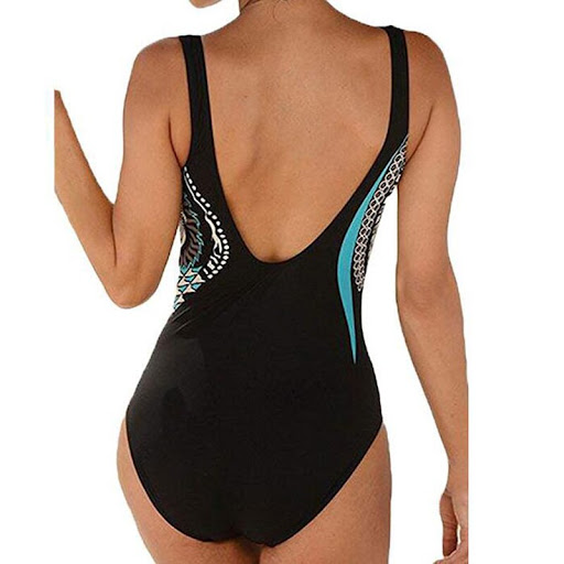 Title 8, Strap retro printed sexy backless ladies one-pi...
