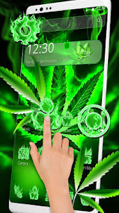 Neon Green Glowing Leaf Theme(圖2)-速報App
