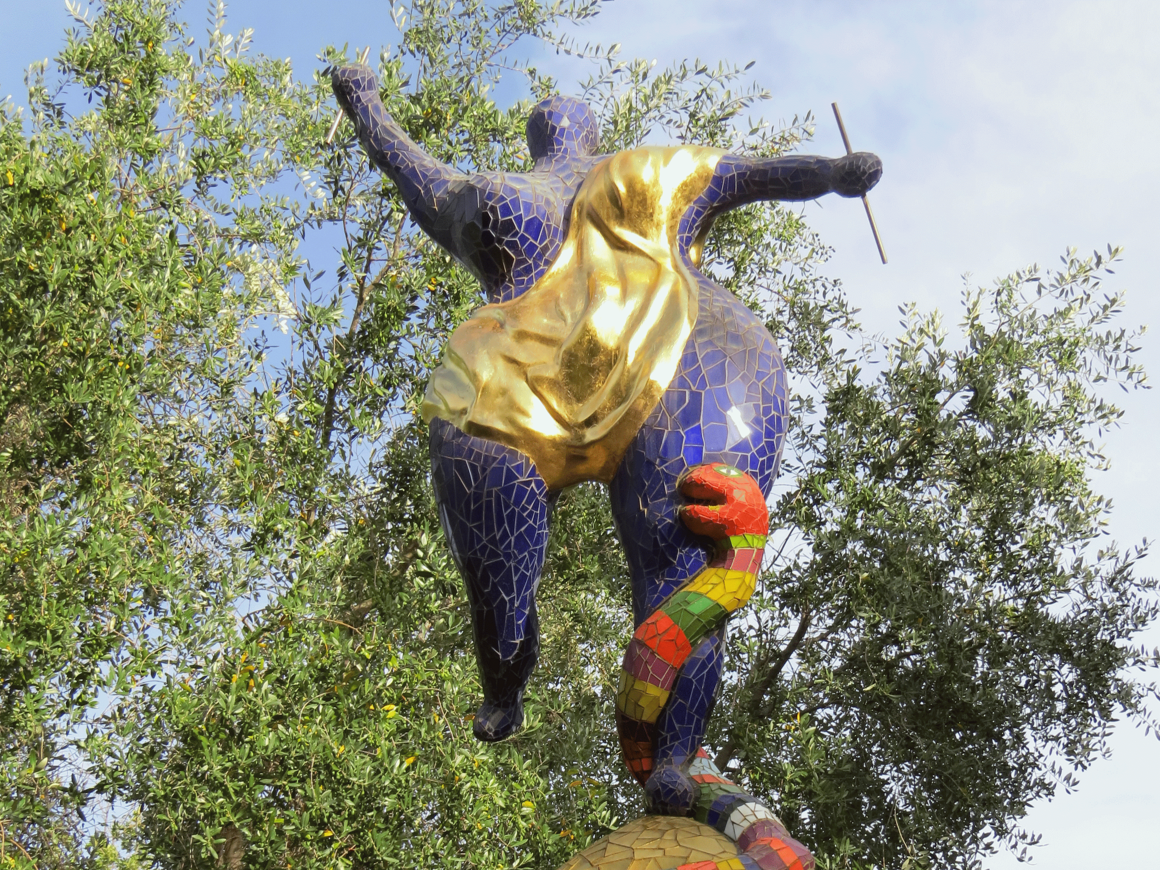 Niki de Saint Phalle, Il Mondo (particolare), Giardino dei Tarocchi, Capalbio