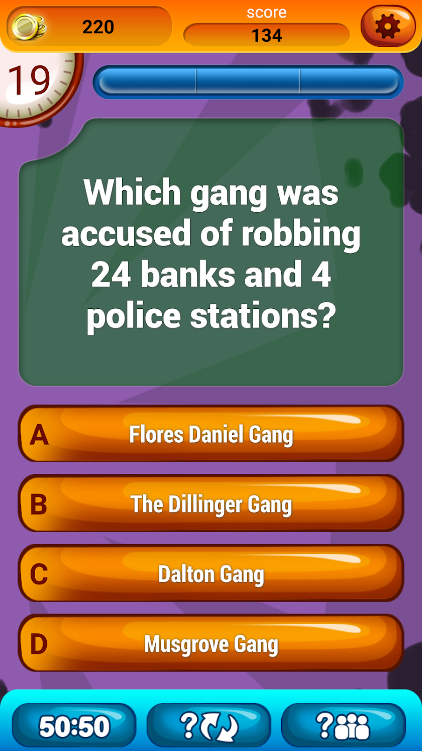 Famous Criminals Trivia Quiz Screen 3