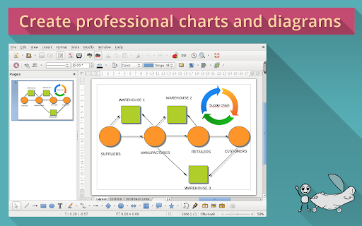 LibreOffice Draw on rollApp