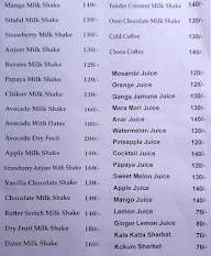 Dil Khush Juice Centre menu 1