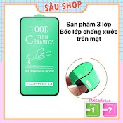 Cường Lực Iphone Full Màn Dẻo 100D Không Loa Sứt Mẻ - Sâu Shop [100D]