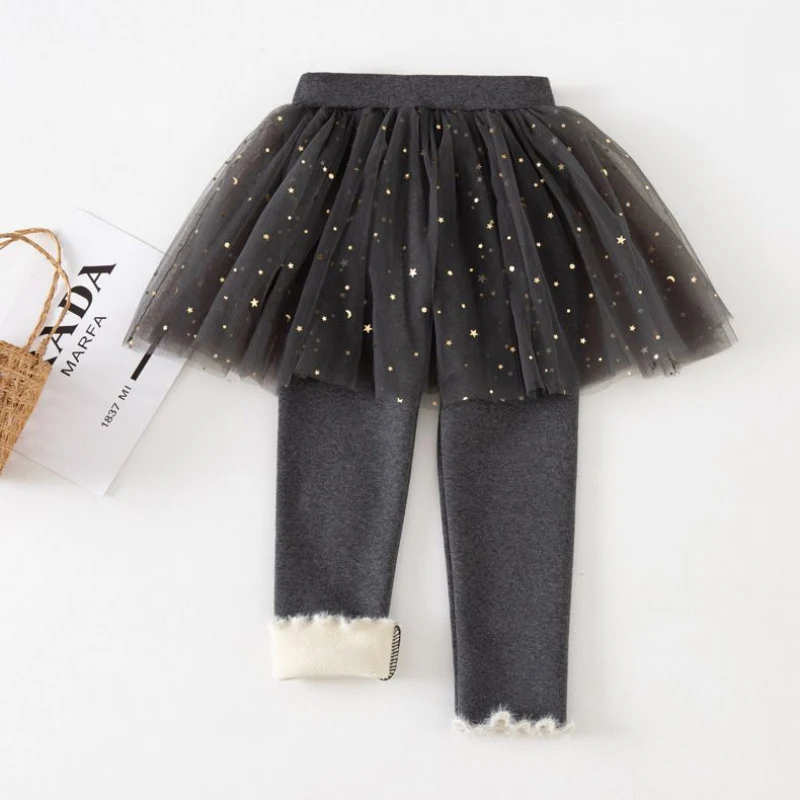 Modieuze meisjes winter fleece gevoerde dikke culottes, warm en comfortabel voor de winterse dagen.