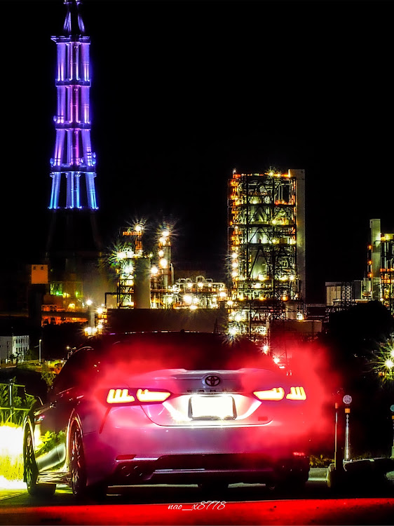 カムリのカムリws・工場夜景・ライトアップ・勿来火力発電所・いわきに関するカスタム事例の投稿画像1枚目