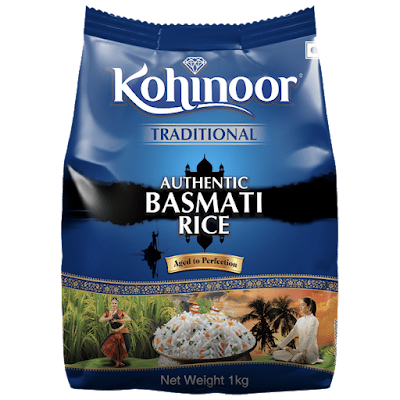 Kohinoor Basmati Rice - Traditional, Authentic, Aged - 1 kg