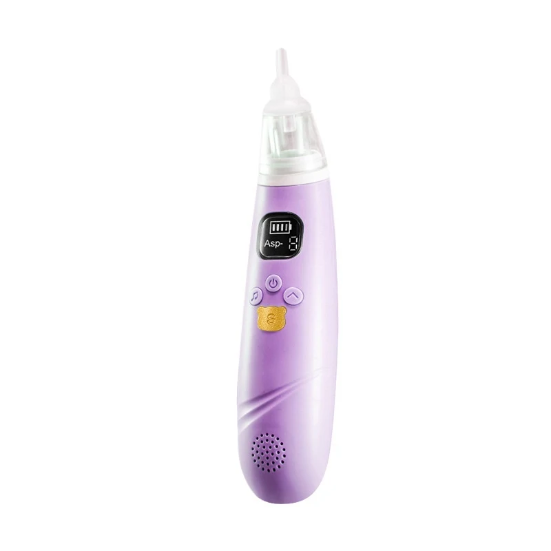 Aspirador Nasal Elétrico para Bebê Silicone Sucção Suave e Eficaz Recarregável Portátil Fácil de Limpar Ideal para Recém-Nascidos