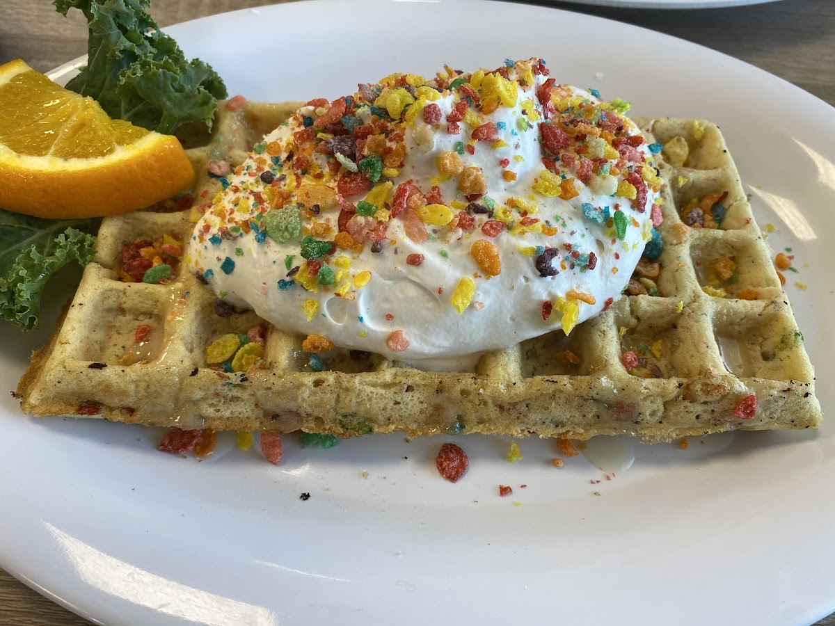 Fruity Pebble Waffle