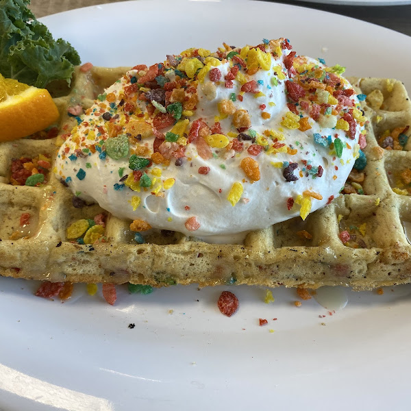 Fruity Pebble Waffle