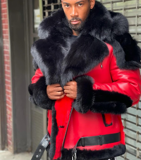 Title 6, Mens Red Leather Jacket with Increased Thicken...