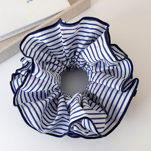 Title 4, Sweet Blue Striped Double-layer Large Intestine...