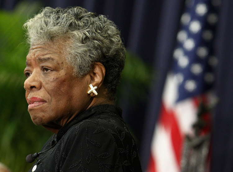 Maya Angelou. Picture: REUTERS