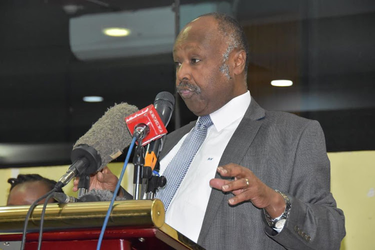 Mental health task force chair Dr Frank Njenga during a public hearing forum at KICC on Monday, January 27, 2020