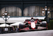 Charles Leclerc on track during qualifying for the F1 Grand Prix of Monaco at Circuit de Monaco on May 22, 2021 in Monte-Carlo, Monaco.