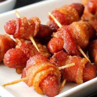 Bacon Wrapped Brown Sugar Smokies