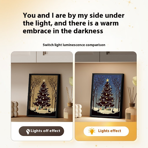 Title 2, 2024 New Luminous Speaker Christmas Tree Painti...