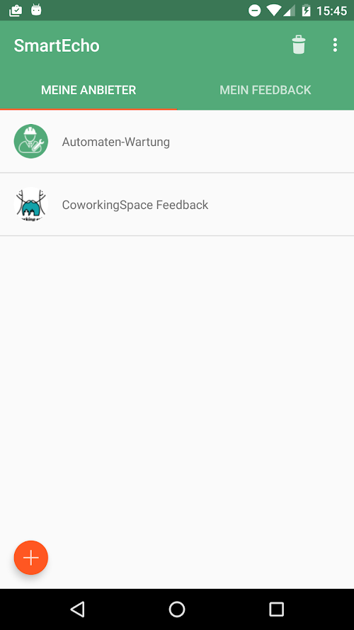 Android application SmartEcho screenshort