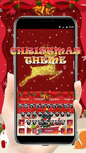Pink Christmas Kitty Micky Bowknot Keyboard(圖1)-速報App