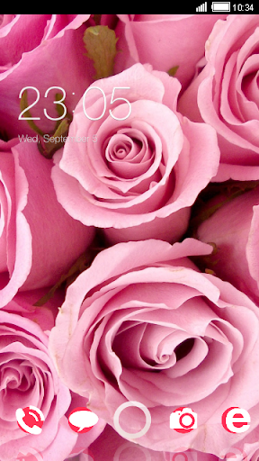 Pink Roses CLauncher Theme