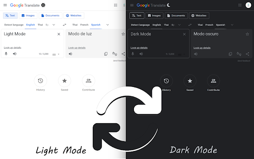 Dark Mode For Google Translate