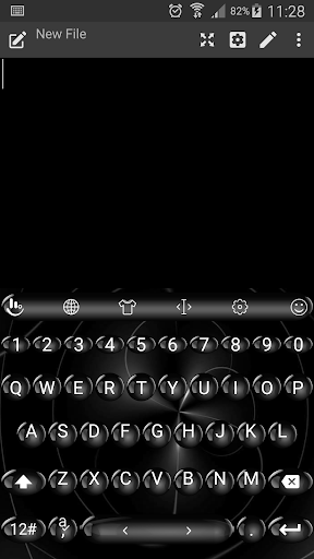 SpheresBlack TouchPal Keyboard