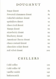 Donut Cafe menu 1