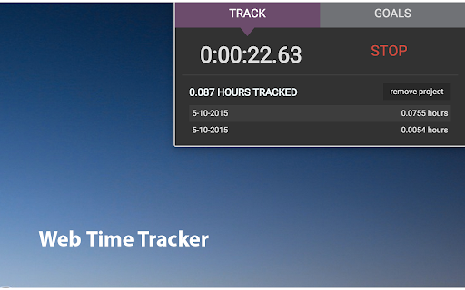 Web Time Tracker