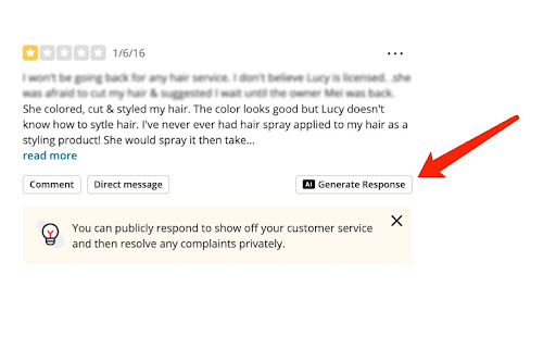 Review Reply Generator for Yelp