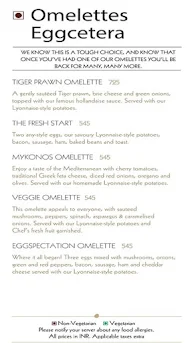 Eggspectation - Jaypee Siddharth menu 2