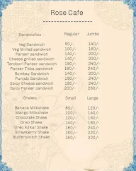 Rose Cafe menu 6