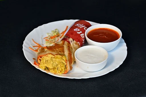 Malai Chicken Tikka Roll